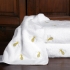 Bee Inspired Bath Collection: Metallic Silver & Gold Embroidery