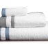 Brooklyn Towels Collection: Blue or Gray Linen Accents