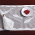Pesce Placemat Set: Delicate Organdy on Linen with fish motif