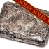 Heavily engraved, Silver Cigarette Case