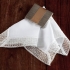 Brookshire Ladies 100% Linen Handkerchief: White