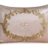 Coronation Decorative Pillow: Rose Gold Velvet & Metallic Gold Embroidery