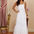 Cora Nightgown: White