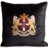 Regalia Decorative Pillow: Black Velvet with Elaborate Embroidery