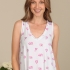 Amara Nightgown: Pink Hearts Detail