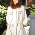 Ninetta Alpaca Cape with detachable collar: Ivory