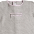 Juniper Knitted Jumpsuit: Gray w/ Pink Trim Detail