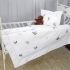 Baby Zoology Crib Bedding: Embroidered with Cute Cartoon Critters