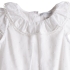 Sasha Baby Romper: White Dotted Swiss Pima Cotton - Detail