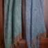 Barcelona Throw: Teal or Periwinkle with Fringes