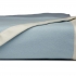 Tribeca Cashmere Blanket: Blue with Ivory Binding