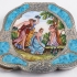 Silver & Enamel Compact Powder Case