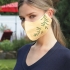 Embroidered Face Mask: Beige