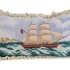 Seafaring Needlepoint Tapestry Pillow