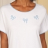 Winifred Nightgown: Ice Blue Bow accents
