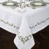 Christmas Holly Tablecloth: Green & Red