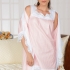 Cancellino Nightgown & Robe: Pink