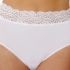Comfort & Embrace Lace Trimmed Brief: White