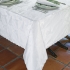 Waverly Tablecloth and Napkin-White