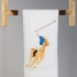 Polo Linen Guest Towel: Multi-colored Embroidery of Polo Player