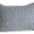 Harbor Boudoir Sham: Chambray Denim Blue with Winter White Fringe
