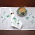 Sugar Snaps Placemat Set: Green Embroidery & Appliqué