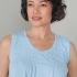 Charonne Nightgown: Blue Detail
