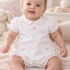 Nora Baby Romper: White