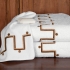 Metro Towel Collection: Two-tone Brown Embroidery