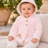 Honey Bear Quilted Jacket: Pink