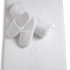 Wilshire Bath Mat: White. Shown with Camden Slippers