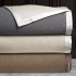 Dolomites Cashmere Blankets: Gray/Ivory, Cream/Ivory, Brown/Ivory