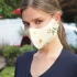 Embroidered Face Mask: embroidered Flowers & Butterflies