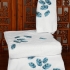 Feathers Towel Collection: Multi-Blue Embroidery