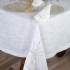 Sparkles Tablecloth: Silver & Gold Embroidery