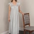 Gianna Long Gown of soft Pima Cotton in Gray