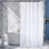 Vieira Scalloped Shower Curtain: White 100% Italian Cotton Piqué